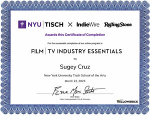 Sugey Cruz TV Film Essentials NYU